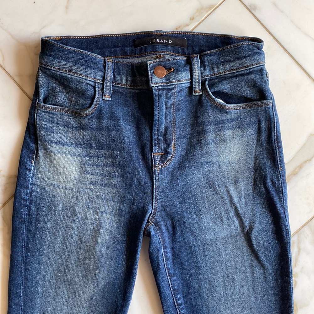 J Brand Spirited cropped zip jean